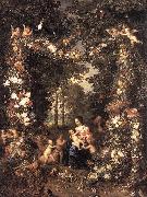 BRUEGHEL, Jan the Elder The Holy Family fg oil painting artist